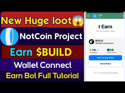 BUILD on Earn Airdrop | BUILD on Earn | BUILD on Earn wallet Connect | NotCoin BUILD Coin | Earn bot