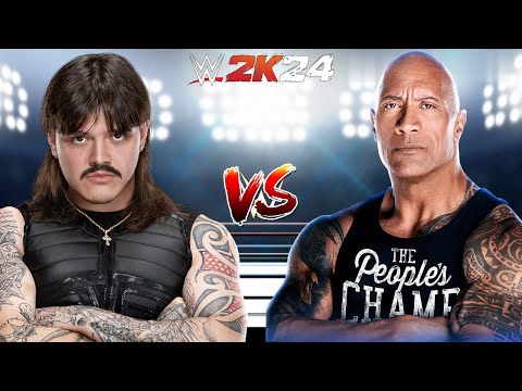 WWE 2K24 DIRTY DOMINIK MYSTERIO VS. THE ROCK NO HOLDS BARRED MATCH FOR THE PEOPLES CHAMPION BELT!