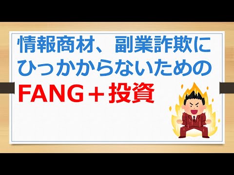 FANG+への投資を始めて変わったこと、情報商材、副業詐欺にひっかからないためのFANG+投資【有村ポウの資産運用】241129