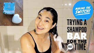 Trying Shampoo Bar For The First Time (Plastic Free Living)