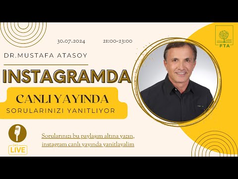 Sorularınızı Bu Paylaşım Altına Yazın ,İnstagram Canlı Yayında Yanıtlayalım