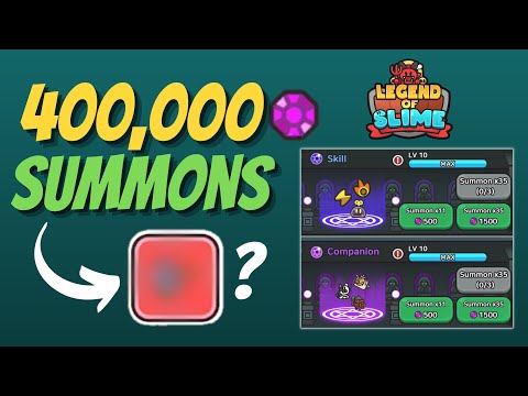 400К GEMS SUMMONS - EXOTIC PULL! - Legend of Slime: Idle RPG