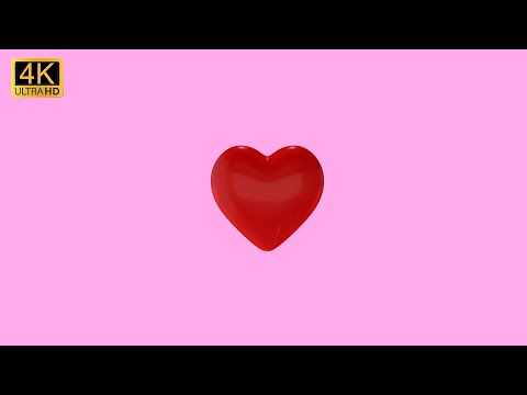 Animated Love Heart Video Background VFX | 2 Hour Loop Screensaver | Valentines Day Romantic