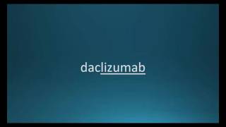 How to pronounce daclizumab (Zinbryta) (Memorizing Pharmacology Video Flashcard)