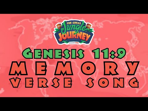 Genesis 11:9 Memory Verse Song With Lyrics! | The Great Jungle Journey VBS