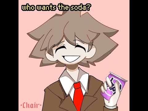 who wants the soda? ft:Makoto and Komaru Naegi,Hajime Hinata,Kokichi Ouma