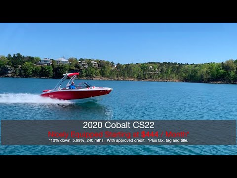 2020 COBALT CS22. NICELY EQUIPPED. STARTING AT $444/ MONTH