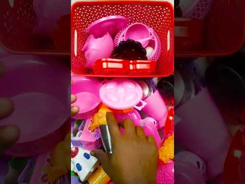 Diy unboxing amazing mini plastic kitchen set #shorts