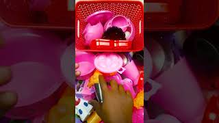 Diy unboxing amazing mini plastic kitchen set #shorts