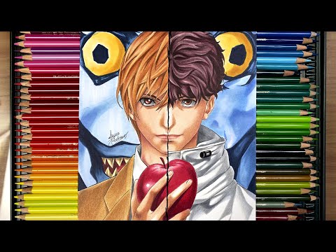 Drawing Light Yagami (KIRA) | Minoru Tanaka (A-KIRA) - [DEATH NOTE]