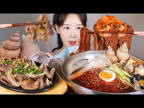 불불냉면🔥✨ 여름 내 필먹템❣️ 해주냉면 백골뱅이 연탄불고기 먹방 [eating show] mukbang korean food