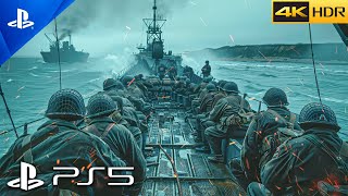 (PS5) D-DAY - Omaha Beach 1944  | Realistic ULTRA Graphics Gameplay [4K 60FPS HDR] Call of Duty