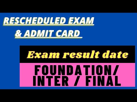 CMA exam | admit card | foundation result | Inter & final result |  from the live session