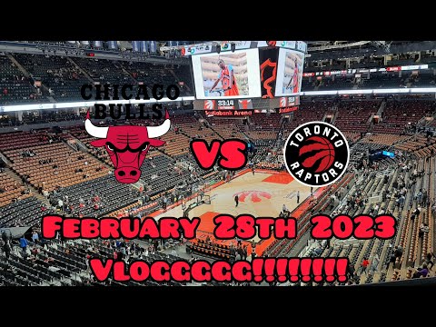 Raptors game VLOGGGG!!!!!!! Vs Bulls Feb 28th 2023 MUST WATCH