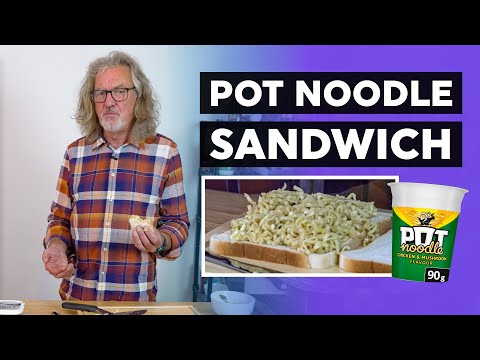 James May tries a pot noodle sandwich