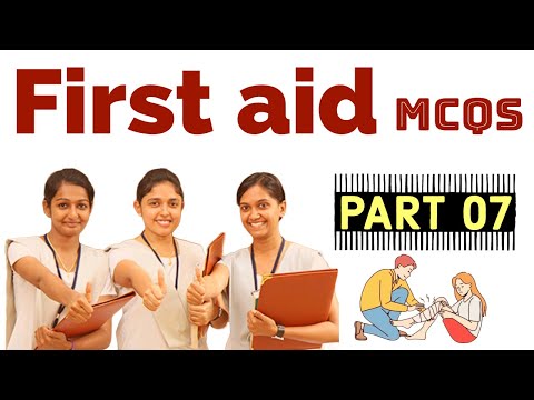 Staff nursing exam questions and answers first aid part 7