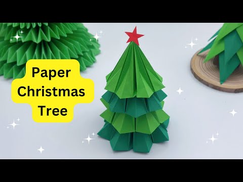 Paper Table Top Christmas Tree / 3D Paper Christmas Tree / Christmas Decoration Ideas / Paper Craft