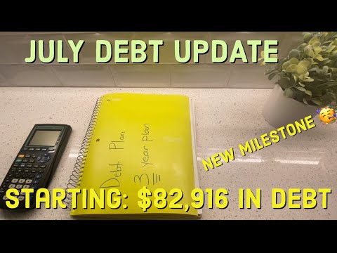 JULY DEBT UPDATE | Dave Ramsey Debt Snowball | 27 yr old college student with a 9 to 5