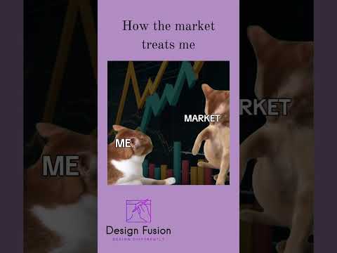 When the Market Decides to Be Your Worst Frenemy! 📉🐱 | Relatable Design Moments