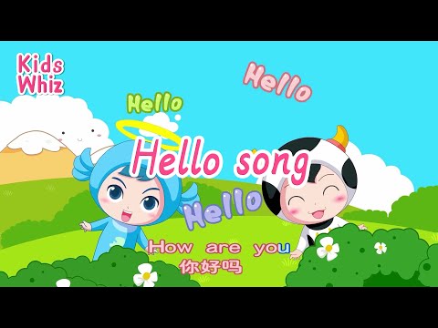 Hello song | 学英文 | 英文经典儿歌 | 卡通动画 | 开心儿歌 | English kids nursery rhymes |Learn English | Kids Whiz