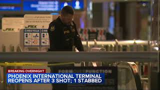 3 shot, 1 stabbed at Phoenix airport on Christmas night: officials