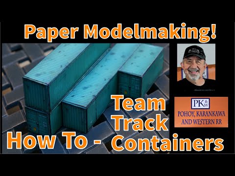 Paper Modelmaking - Team Track HO Shipping Container Build