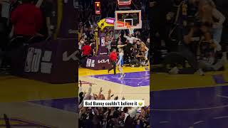 Bad Bunny couldn’t believe this NBA shot! 🔥