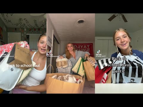 Back to school haul - TikTok compilation