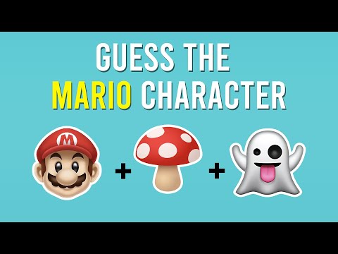 Guess The Mario Character By Emoji! 🍄 | Super Mario Quiz