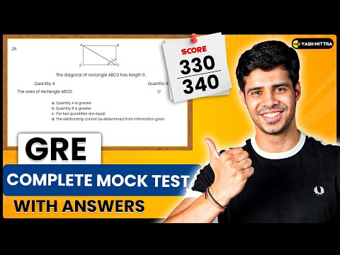 Complete GRE Mock Test With Answers - New GRE format