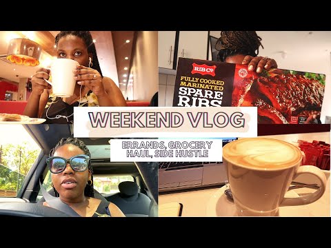 WEEKEND VLOG | Errands, Side hustle work, Cooking & Skincare