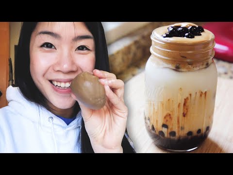 I Made Homemade Brown Sugar Boba Milk From Scratch