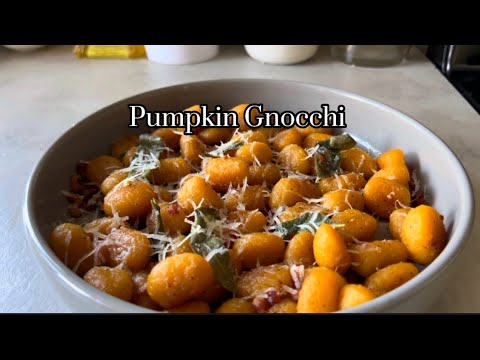 Pumpkin Gnocchi w/Sage Butter and Pancetta