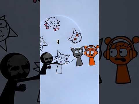 Gray × Wenda × Mr Black × Oren |Incredibox Sprunki #sprunki #shorts #art