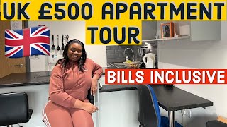 UK 🇬🇧  STUDIO APARTMENT TOUR £500 PER MONTH BILLS INCLUSIVE :UK HOUSE TOUR | COST OF RENTING IN UK