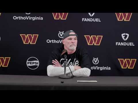 HC Dan Quinn Speaks to the Media Before Christmas Eve Practice | Washington Commanders