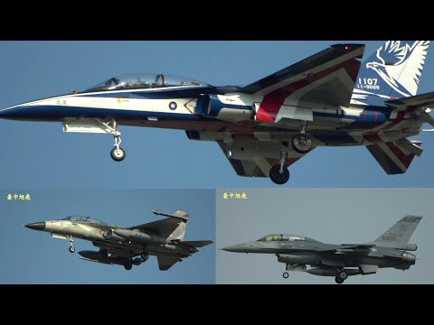 勇鷹1107號出廠連日升空測評/ F-16V低空衝場 IDF編隊雙降CCK.