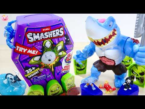 Perfect for Halloween! Build a giant shark zombie in a coffin case! SMASHERS HORROR HOUSE 35