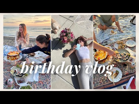 VLOG: spend my 27th birthday with me | shopping, beach picnic, sezane event, washington post shoot