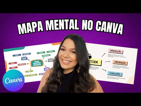 Como fazer MAPA MENTAL no CANVA em 2023 | 3 formas diferentes de criar um Mapa Mental GRÁTIS