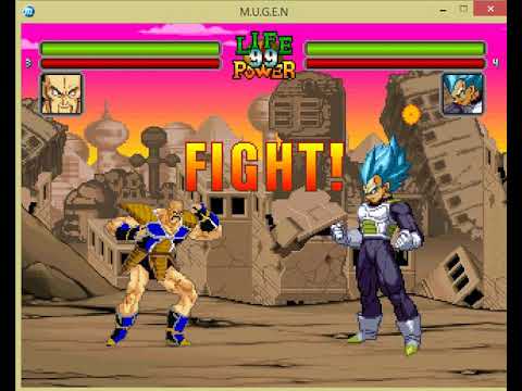 MUGEN DBS Nappa vs SSB Vegeta