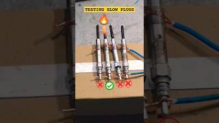 How to test glow plug? Glow plugs check with battery #viralvideo #youtubeshorts #technicalasif