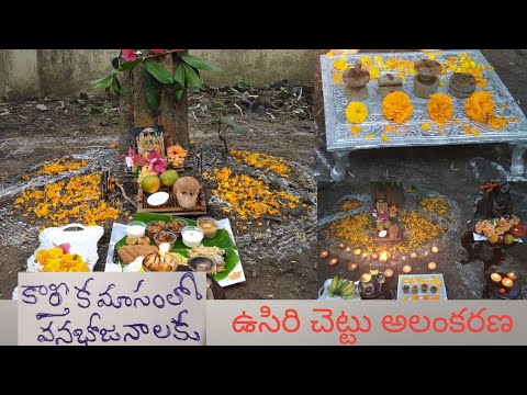 karthika masam usiri chettu decoration (alamkarana) Indian gooseberry