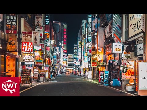 Tokyo Shinjuku Kabukicho In The Dead Of Night 4K July, 2020