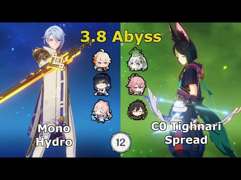 Mono Hydro & C0 Tighnari x Yae Miko Spread- 3.8 Spiral Abyss Genshin Impact