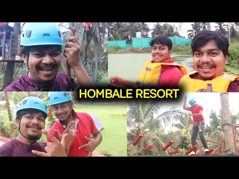 Sakath Fun At Hombale Resort | Best Resort to visit near Bangalore | Likhith Shetty Vlogs  | Part 1