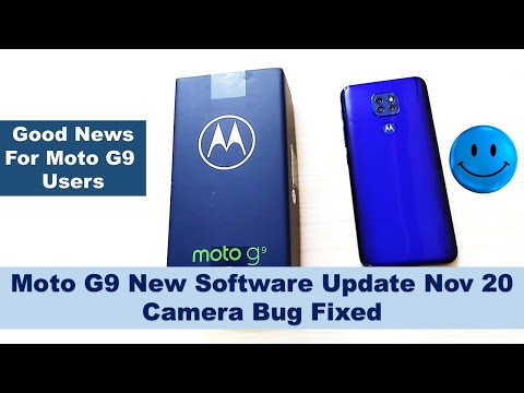 Moto G9 New Software Update | Camera Issue Fixed | New Security Update | Received on 17 Nov 2020