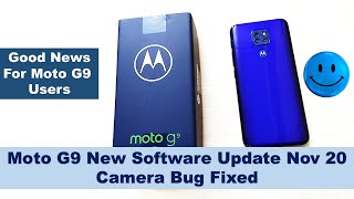 Moto G9 New Software Update | Camera Issue Fixed | New Security Update | Received on 17 Nov 2020