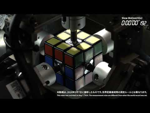 Mitsubishi Electric Recognized by GUINNESS WORLD RECORDS for fastest robot to solve a puzzle cube