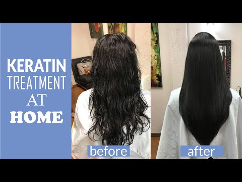 OMG😯How To Do Hair Keratin Treatment At Home For Straight Smooth Shiny Frizz Free Hair